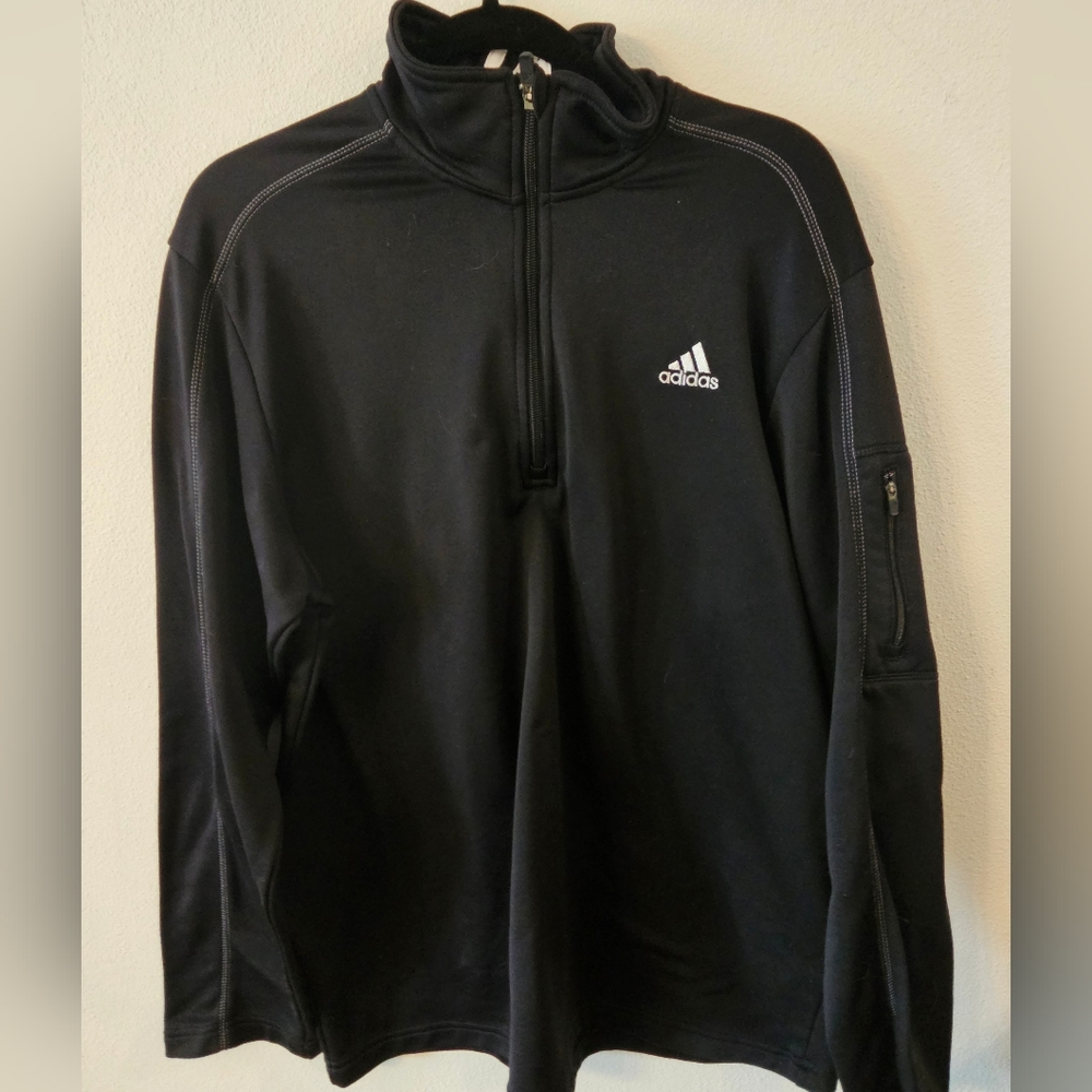 Adidas Quarter Zip Nylon Jacket